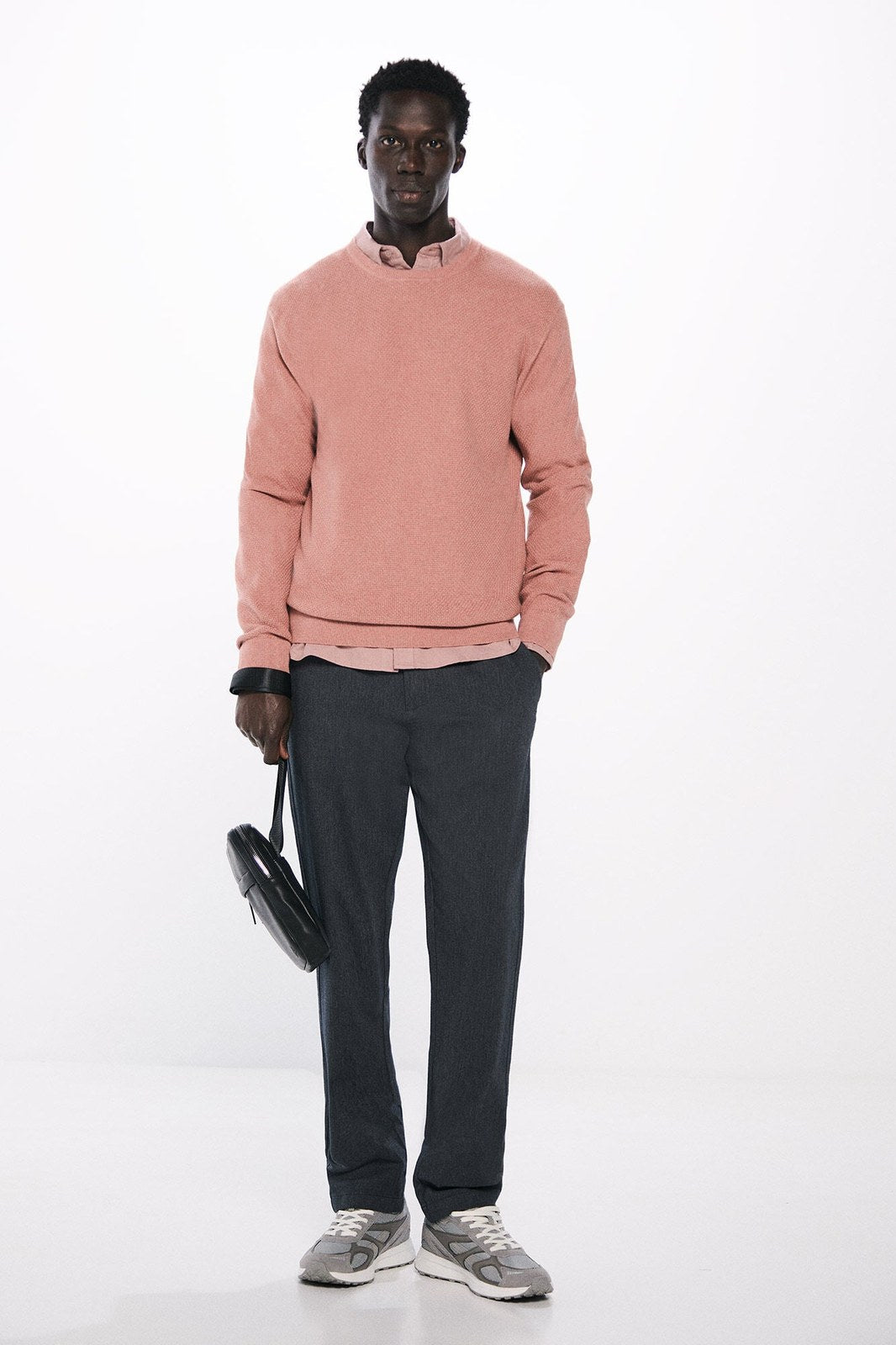 Springfield Textured jumper - Pink 2 Shaws Department Stores