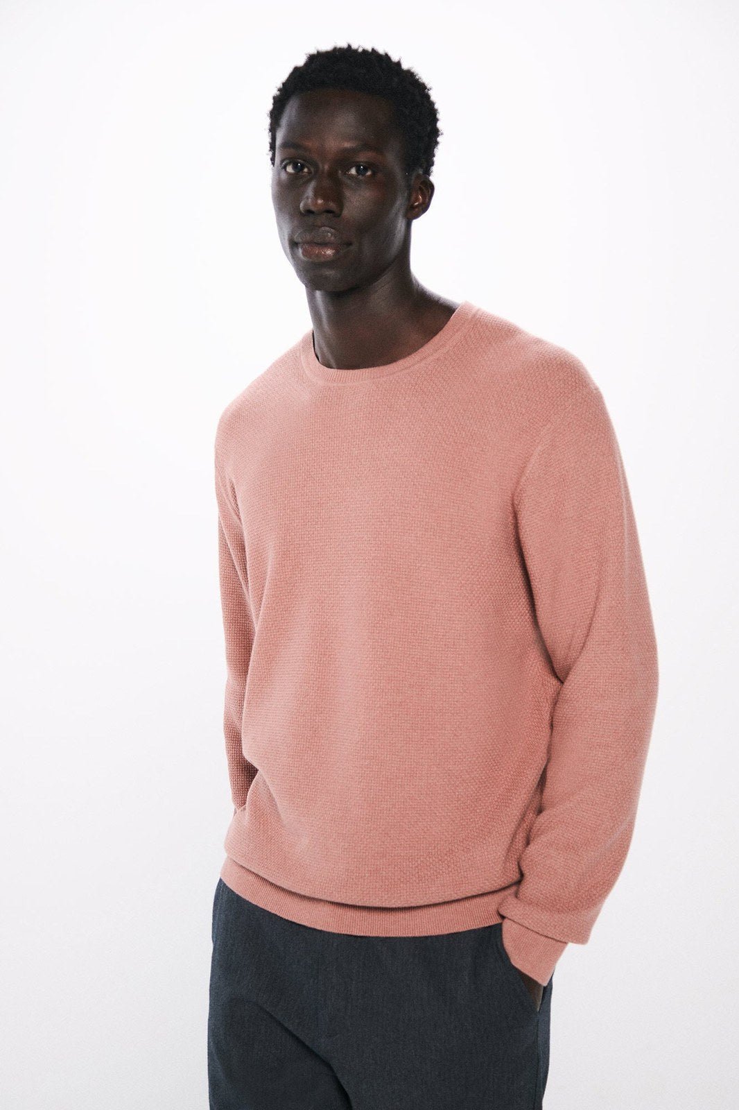 Springfield Textured jumper - Pink 6 Shaws Department Stores