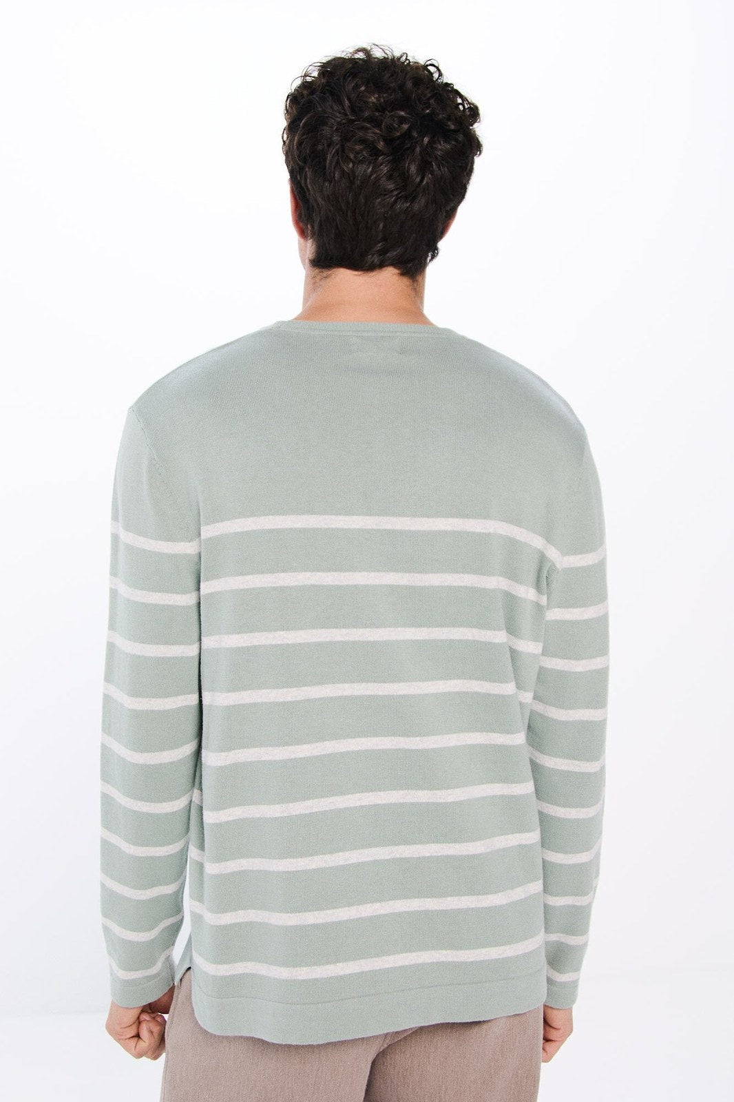 Springfield Striped jumper - Green 3 Shaws Department Stores