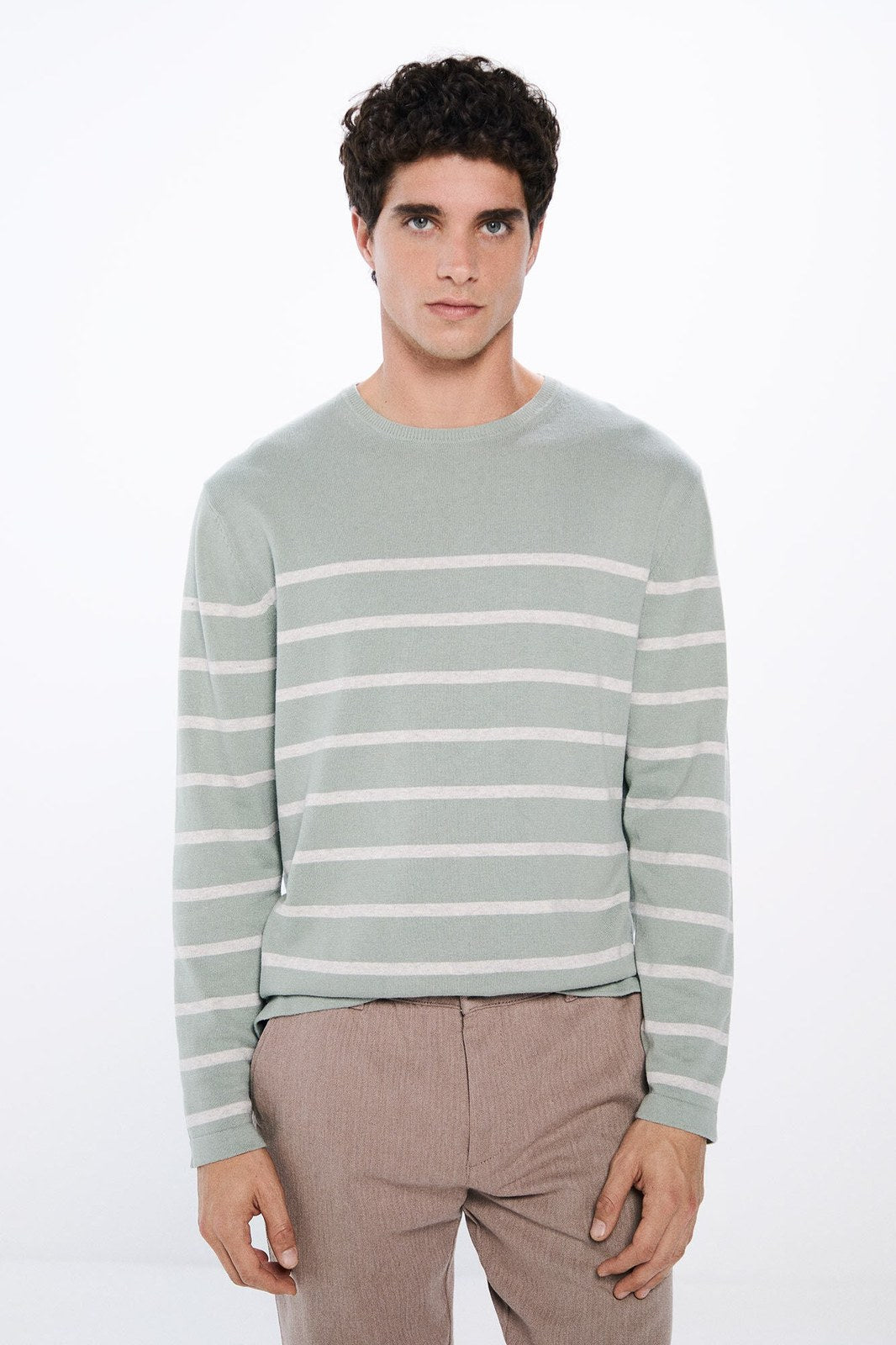 Springfield Striped jumper - Green 4 Shaws Department Stores