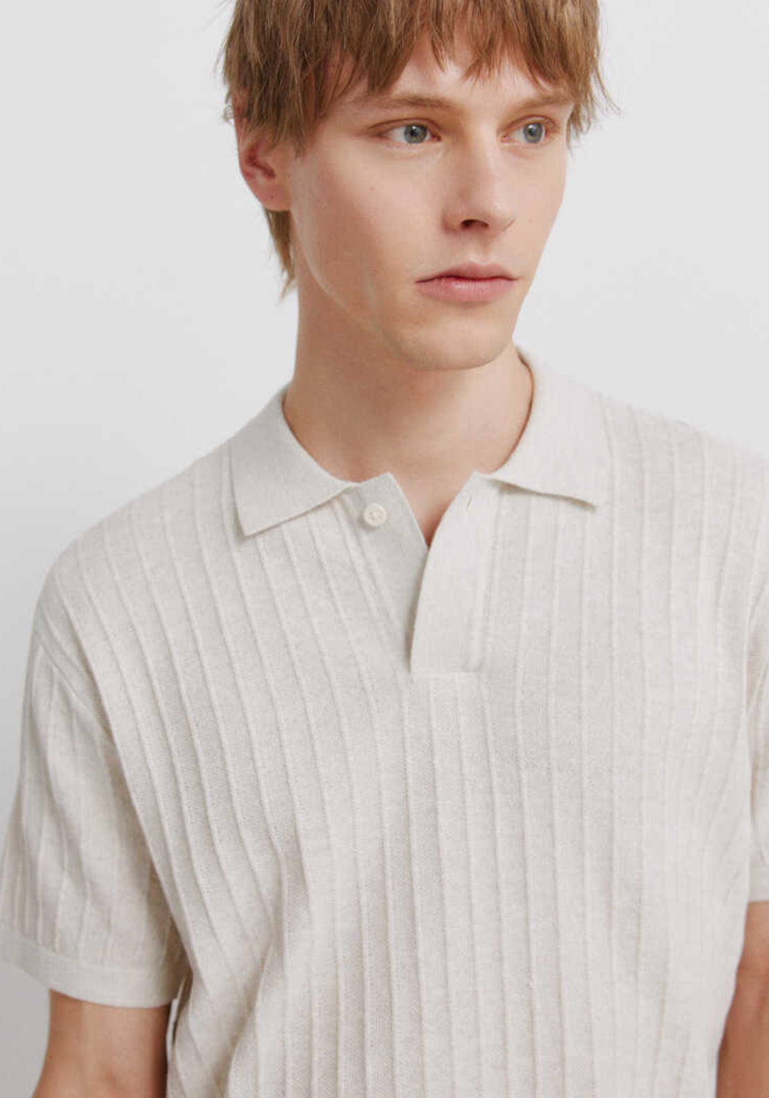 Basic Structured Polo Shirt - Grey / Silver