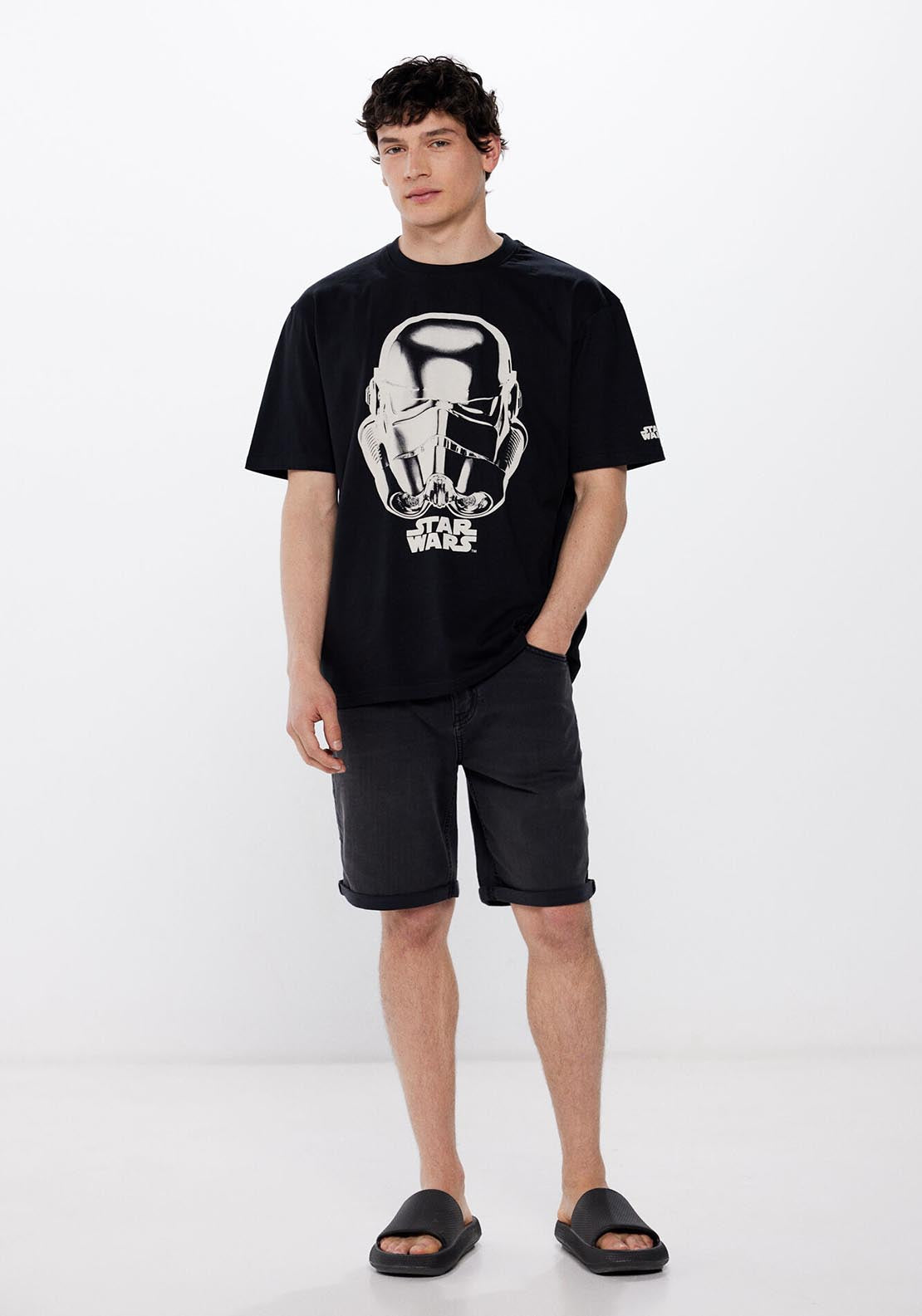 Springfield Stars Wars Helmet T-shirt - Black 2 Shaws Department Stores