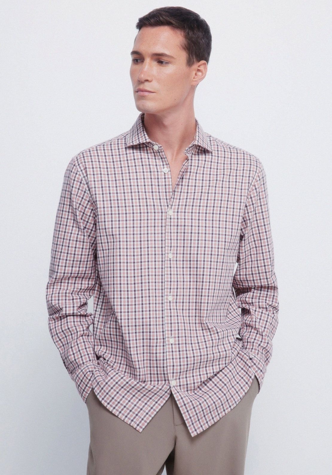 Small Checkered Shirt - Pink