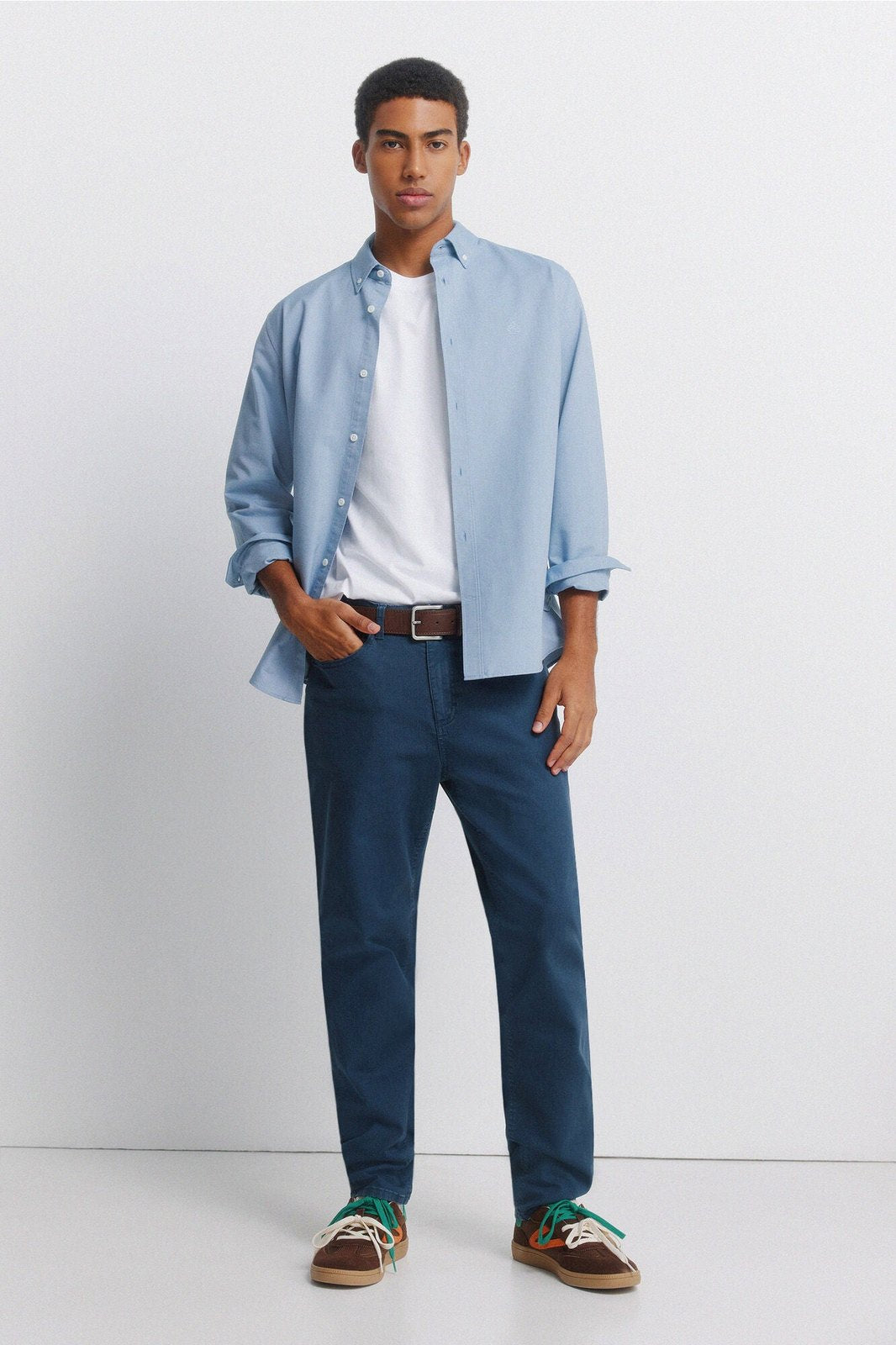 Oxford Wrinkle-Free Shirt - Blue