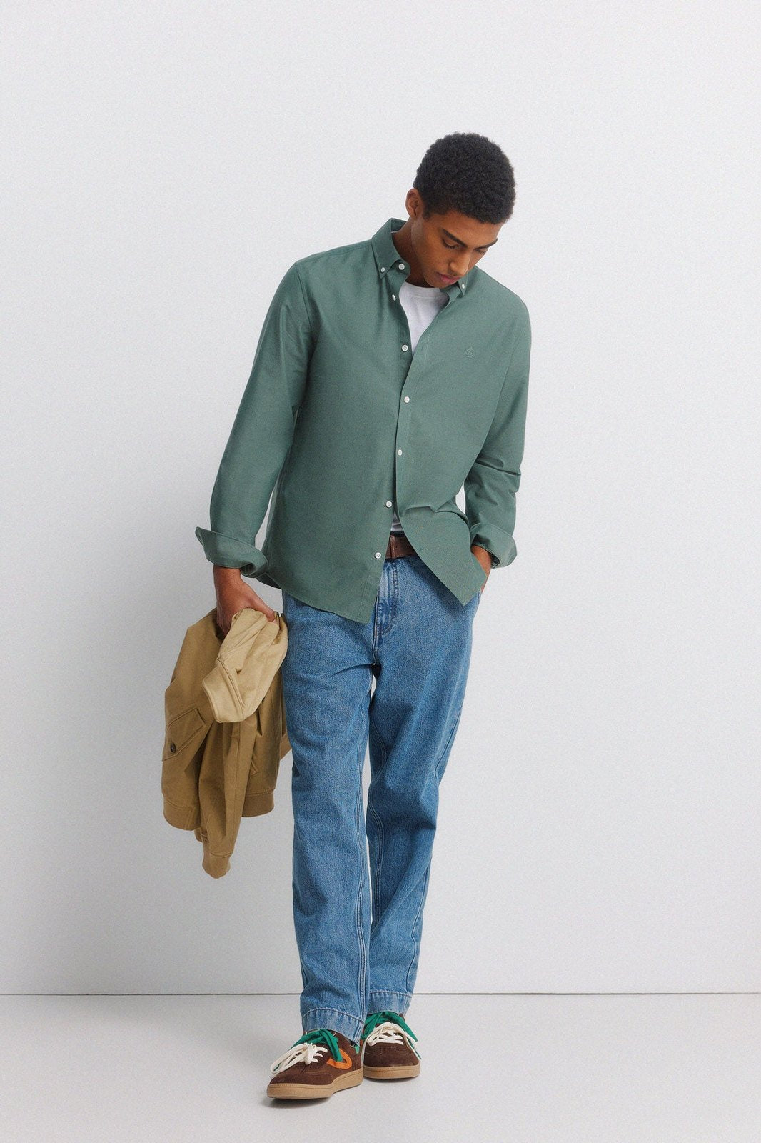Oxford Wrinkle-Free Shirt - Green