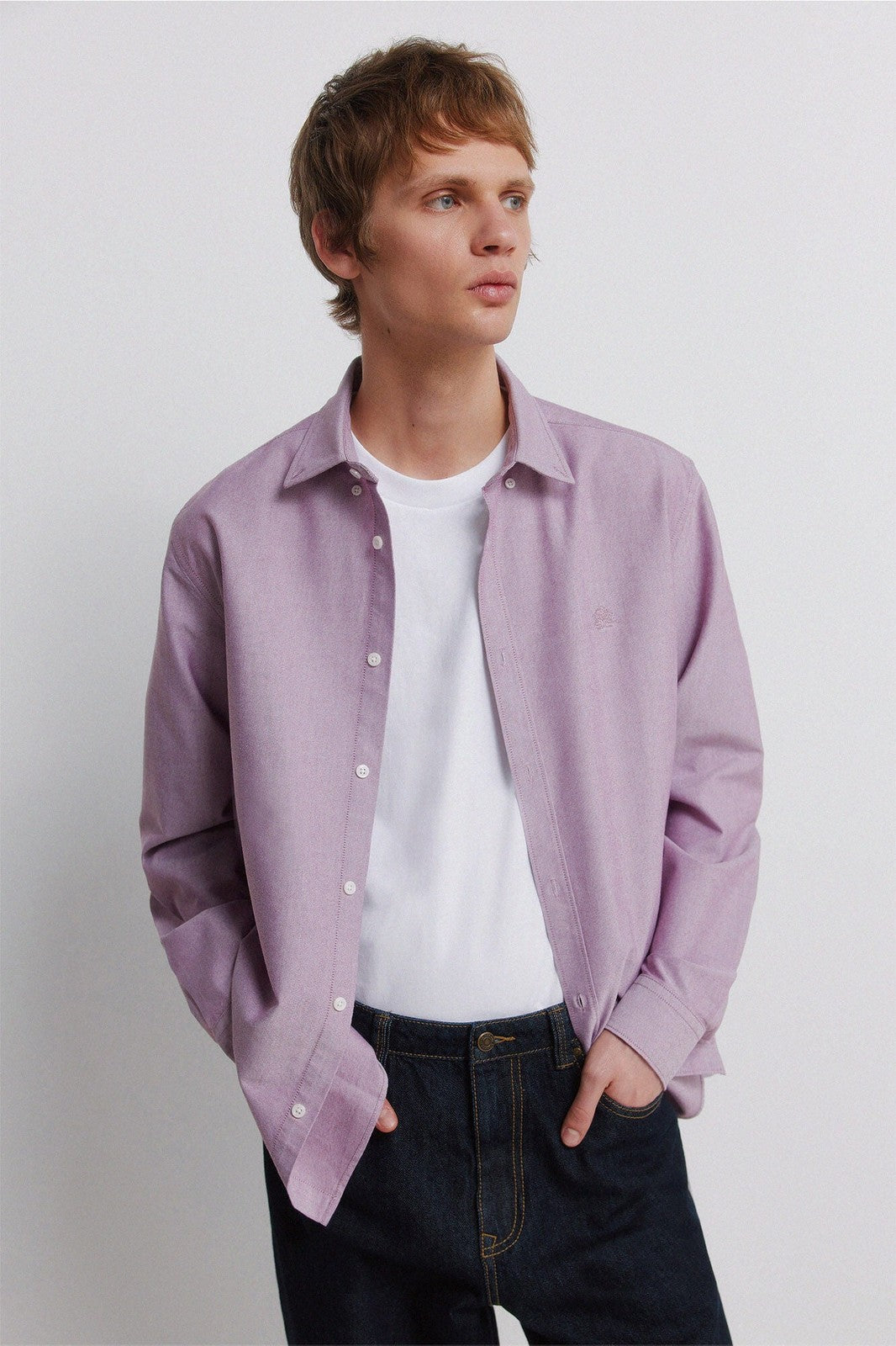 Oxford Wrinkle-Free Shirt - Red