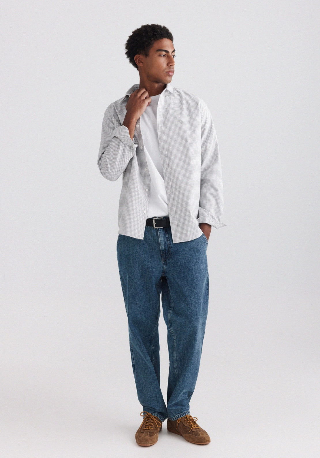 Vichy Oxford Shirt - Grey