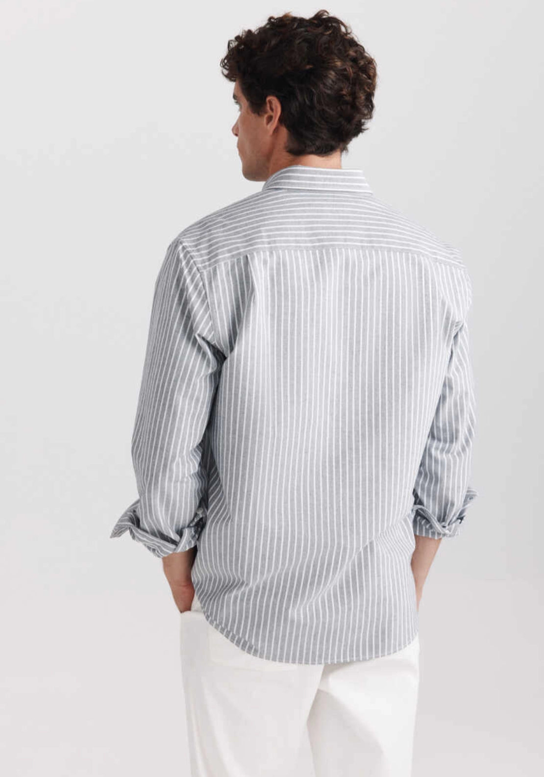Stripe Oxford Shirt - Blue