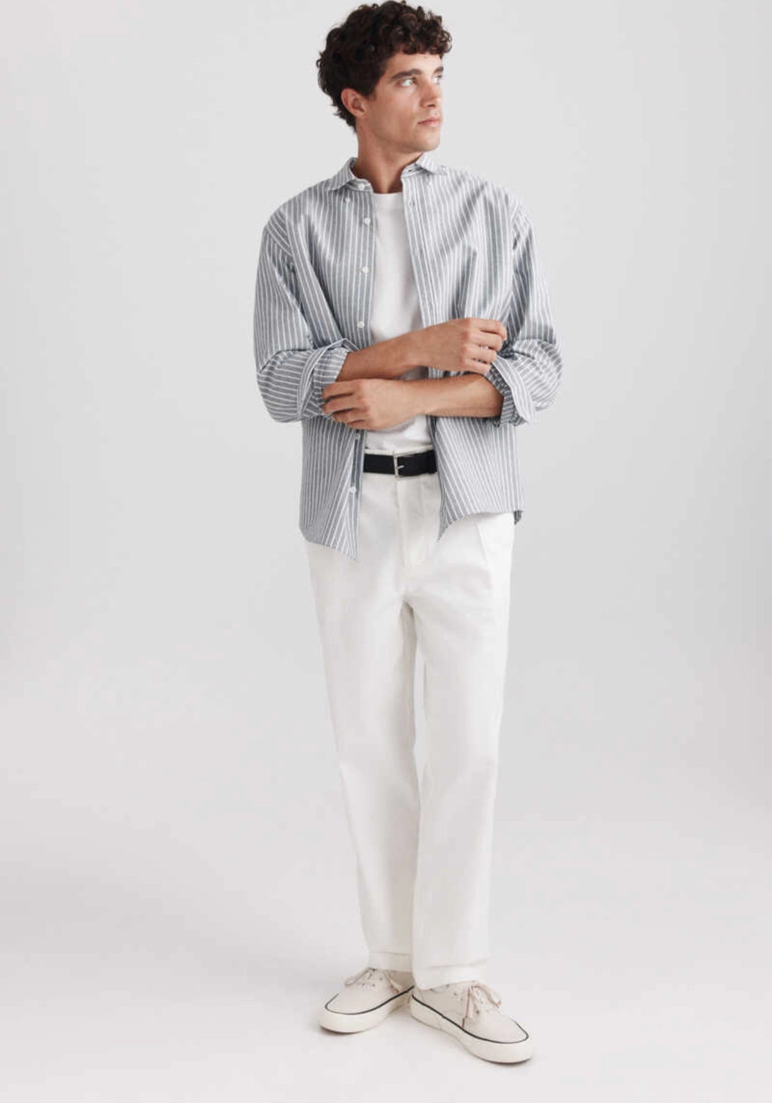 Stripe Oxford Shirt - Blue