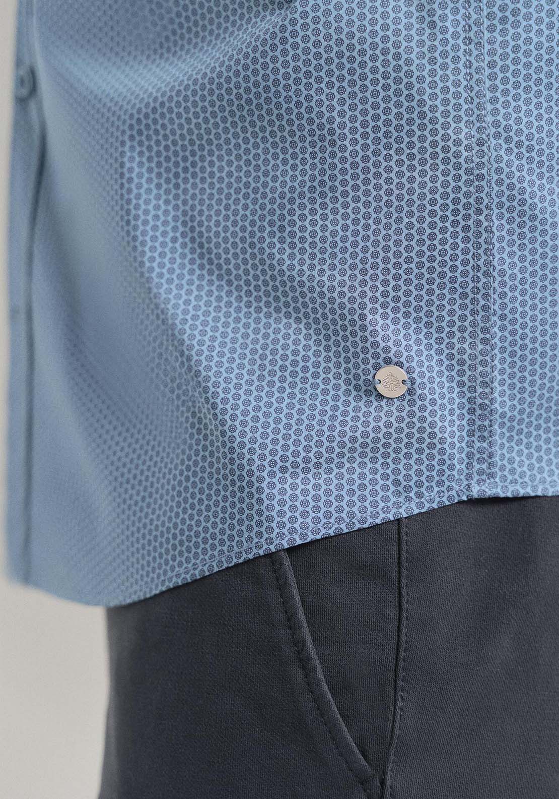 Springfield poplin dress shirt - Blue 4 Shaws Department Stores