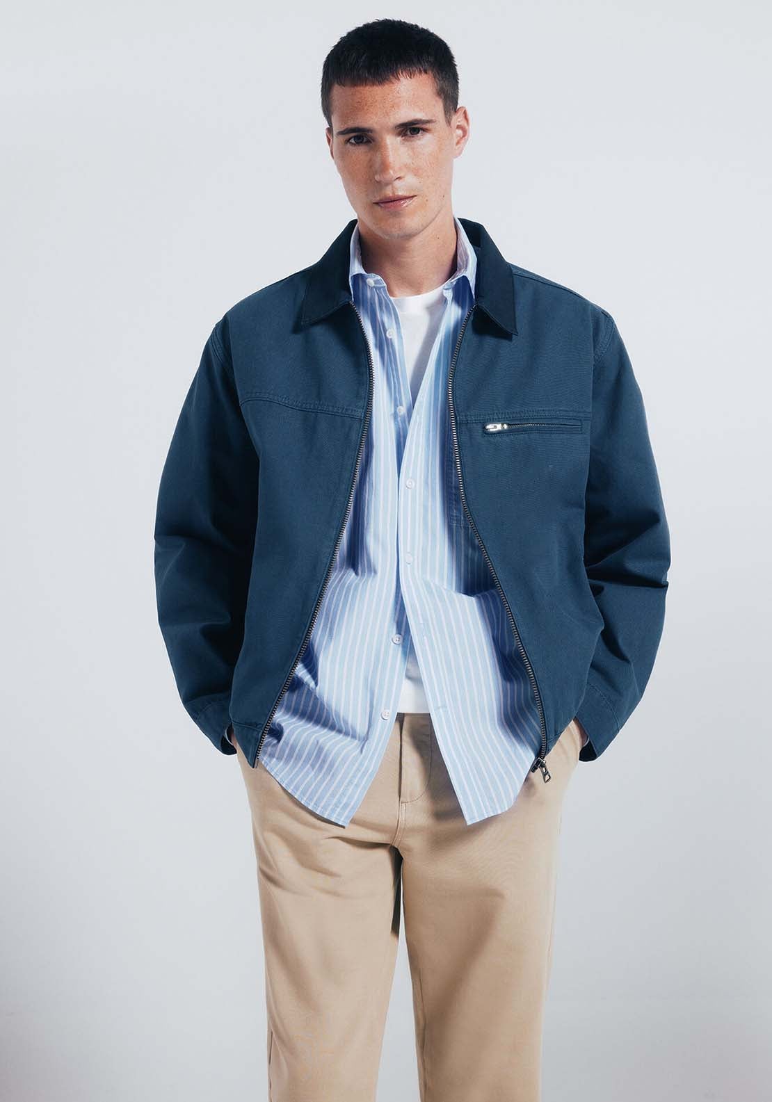 Slim Fit Comfort Chinos - Beige/camel