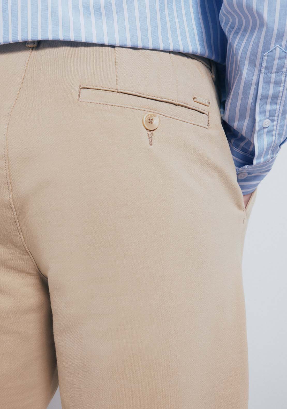 Slim Fit Comfort Chinos - Beige/camel