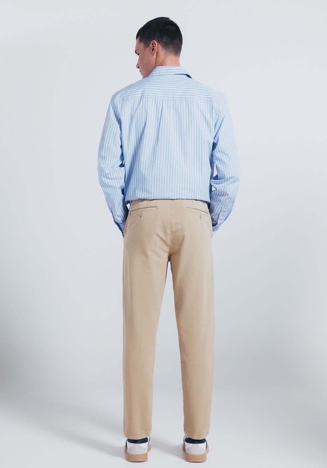 Slim Fit Comfort Chinos - Beige/camel