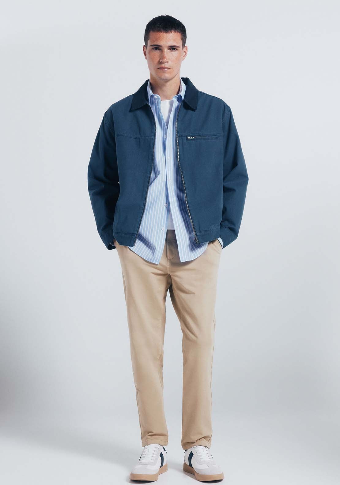 Slim Fit Comfort Chinos - Beige/camel