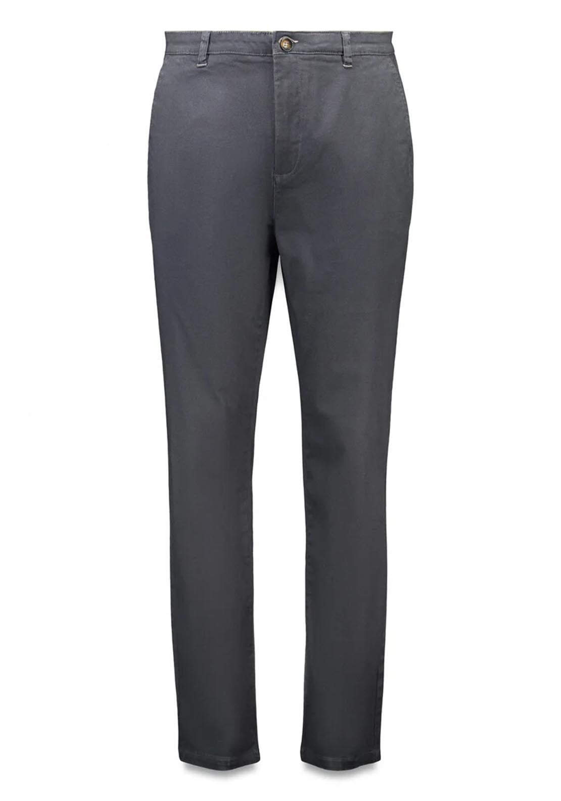 Springfield Slim Fit Micro-Printed Chinos Pants - Grey 7 Shaws Department Stores