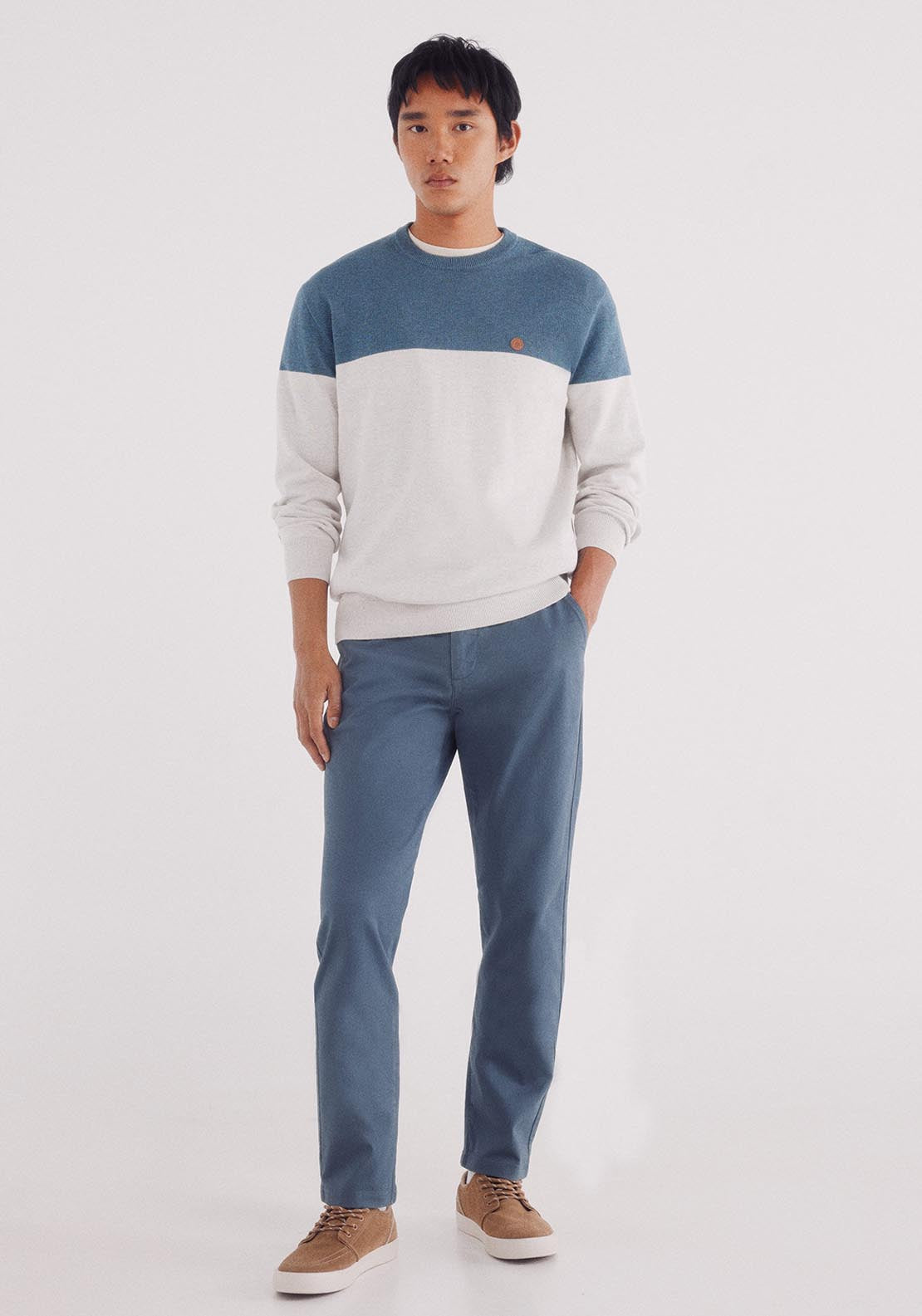 Slim Fit Chinos - Blue