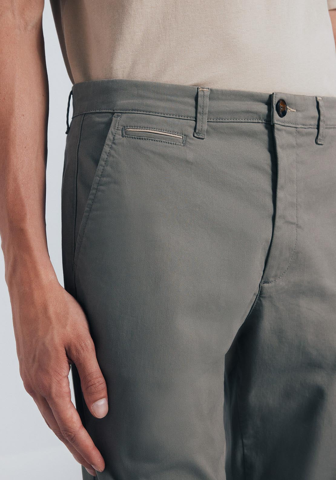 Slim Fit Chinos - Green