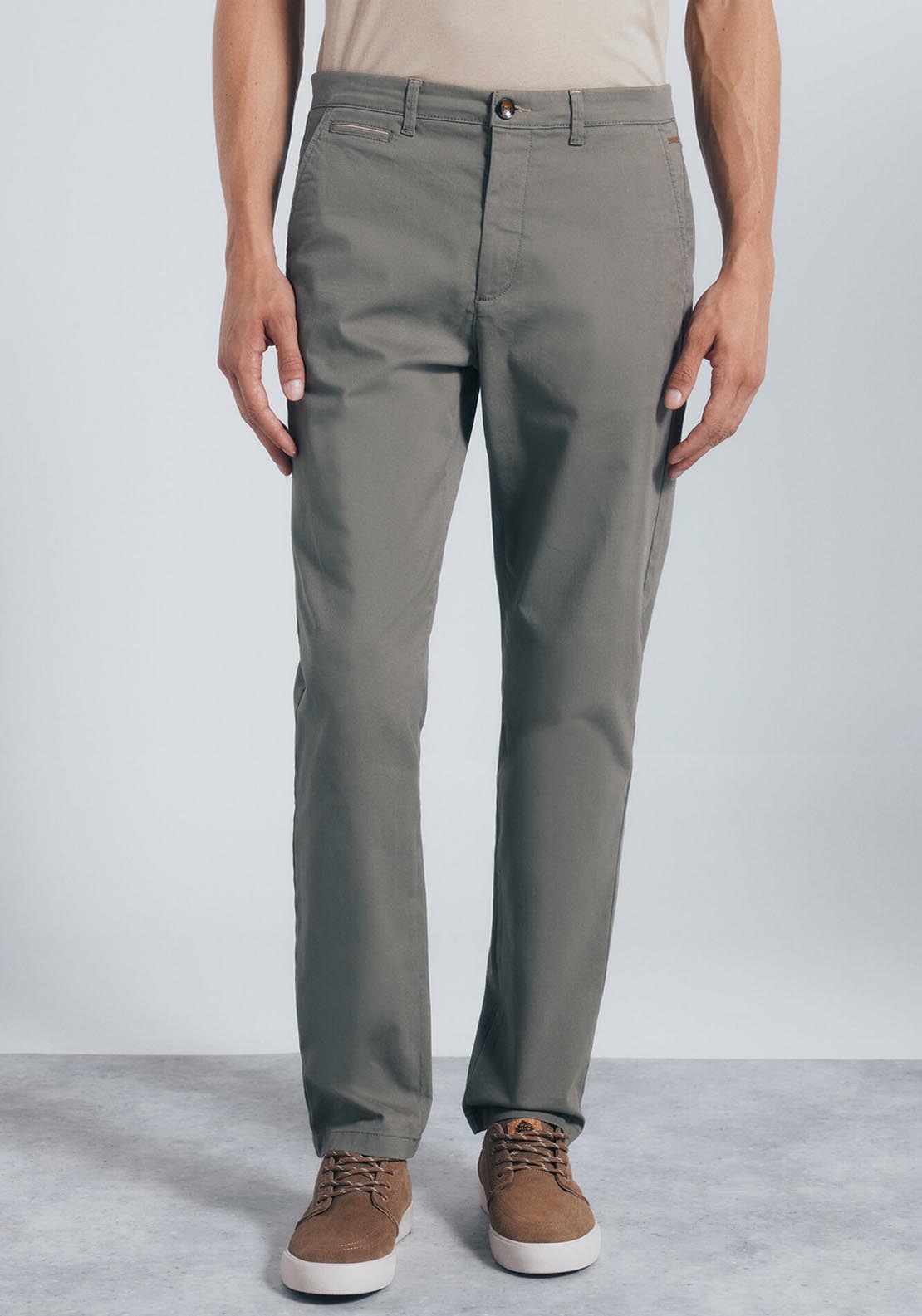 Slim Fit Chinos - Green