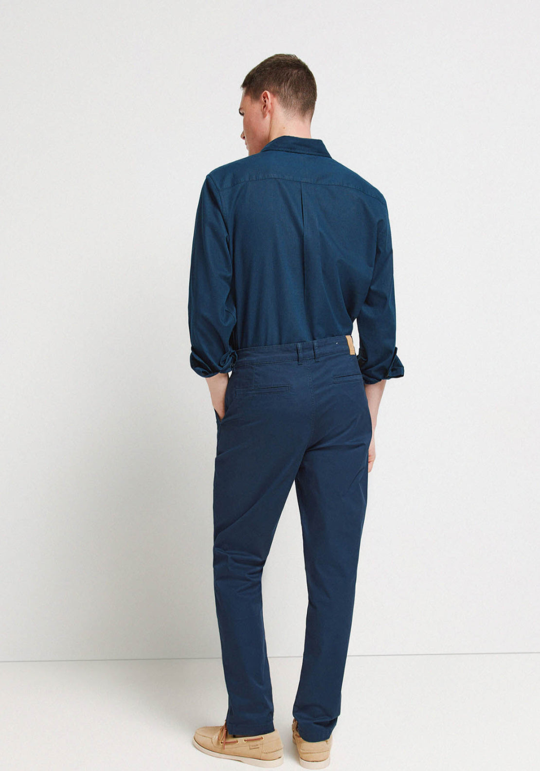 Slim Fit Chinos - Medium Blue
