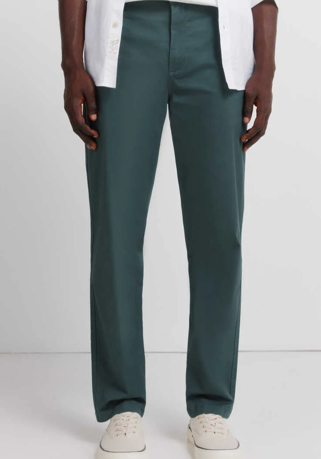 Springfield Slim Fit Cotton Chinos - Medium Blue 1 Shaws Department Stores