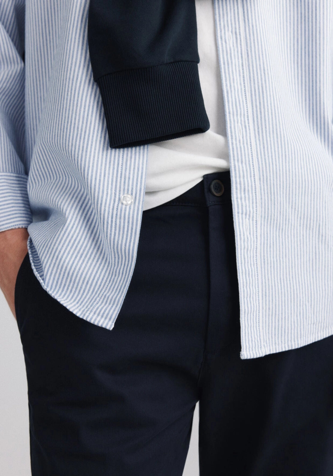 Slim Fit Basic Chino - Blue