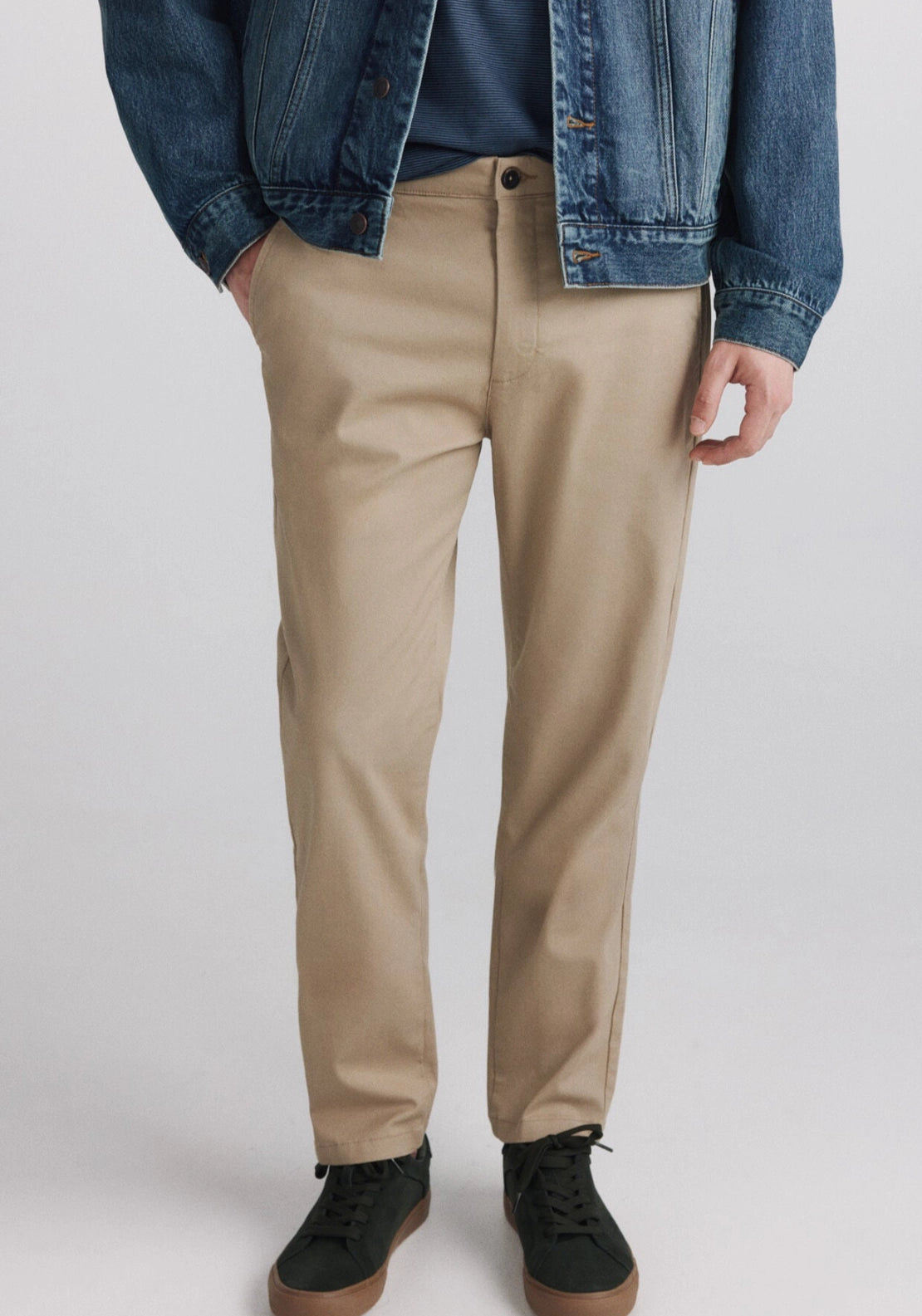 Slim Fit Basic Chino - Beige