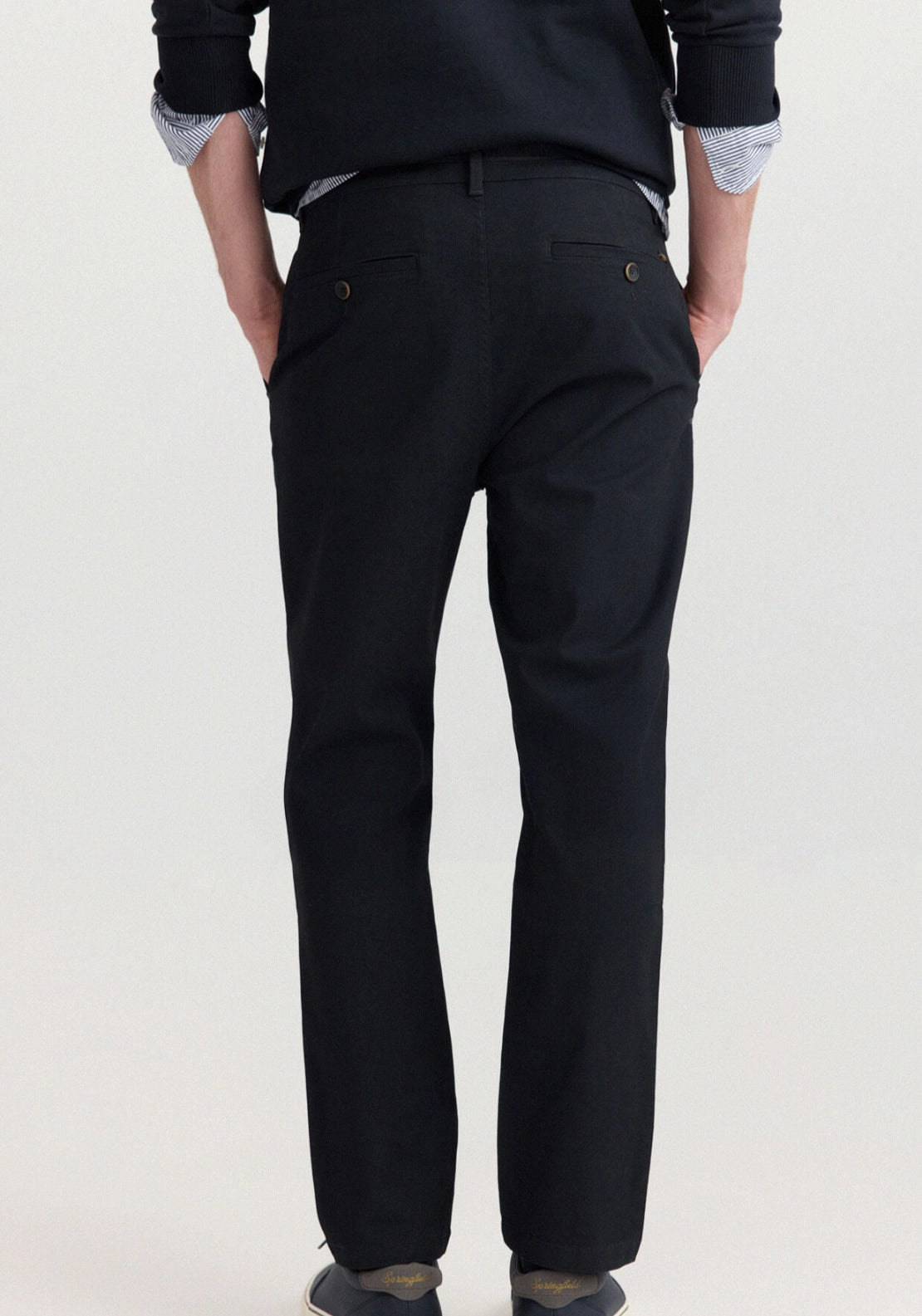 Slim Fit Structure Chino - Blue