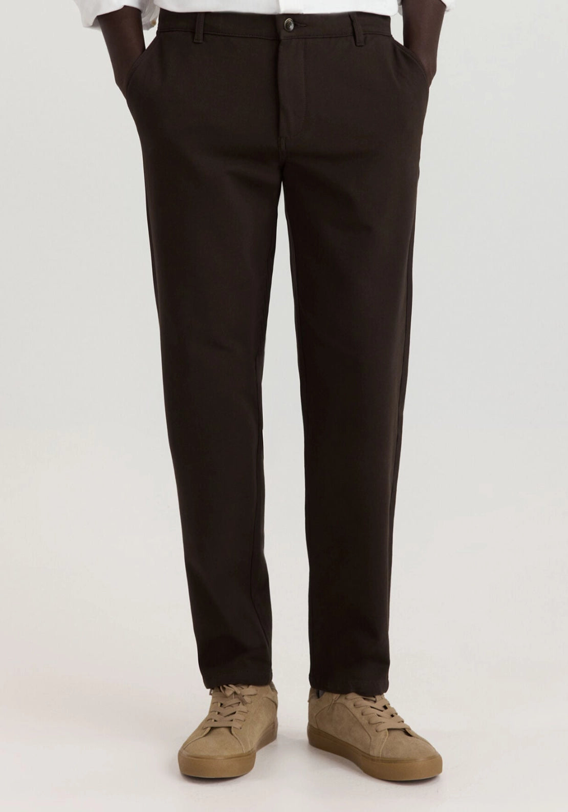 Slim Knit Chino - Brown