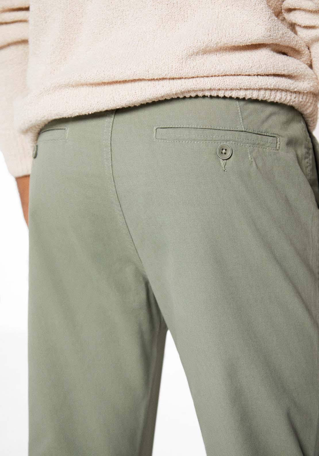 Springfield Micro-print chinos - Green 5 Shaws Department Stores