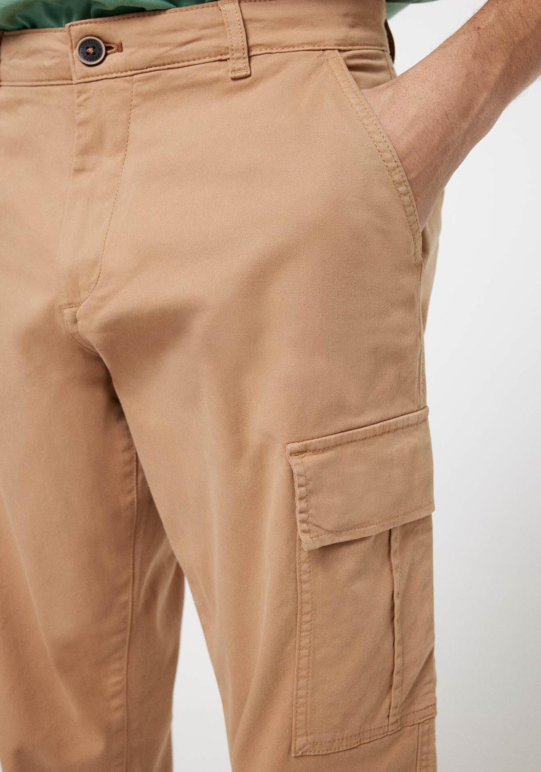 Springfield Cargo trousers - Blue / Camel 3 Shaws Department Stores