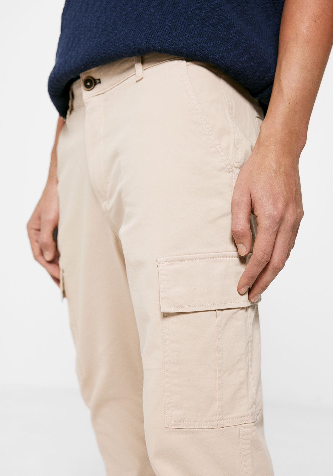 Springfield Cargo trousers - White 4 Shaws Department Stores