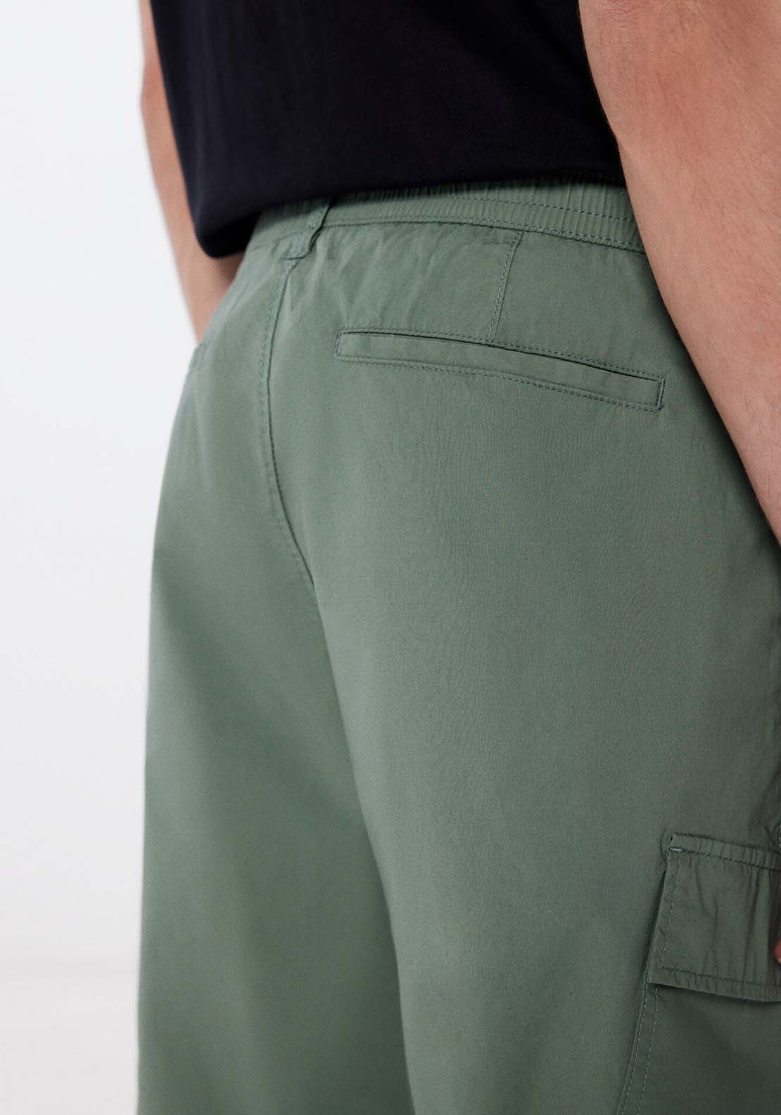 Springfield Lightweight cargo trousers - Green 4 Shaws Department Stores