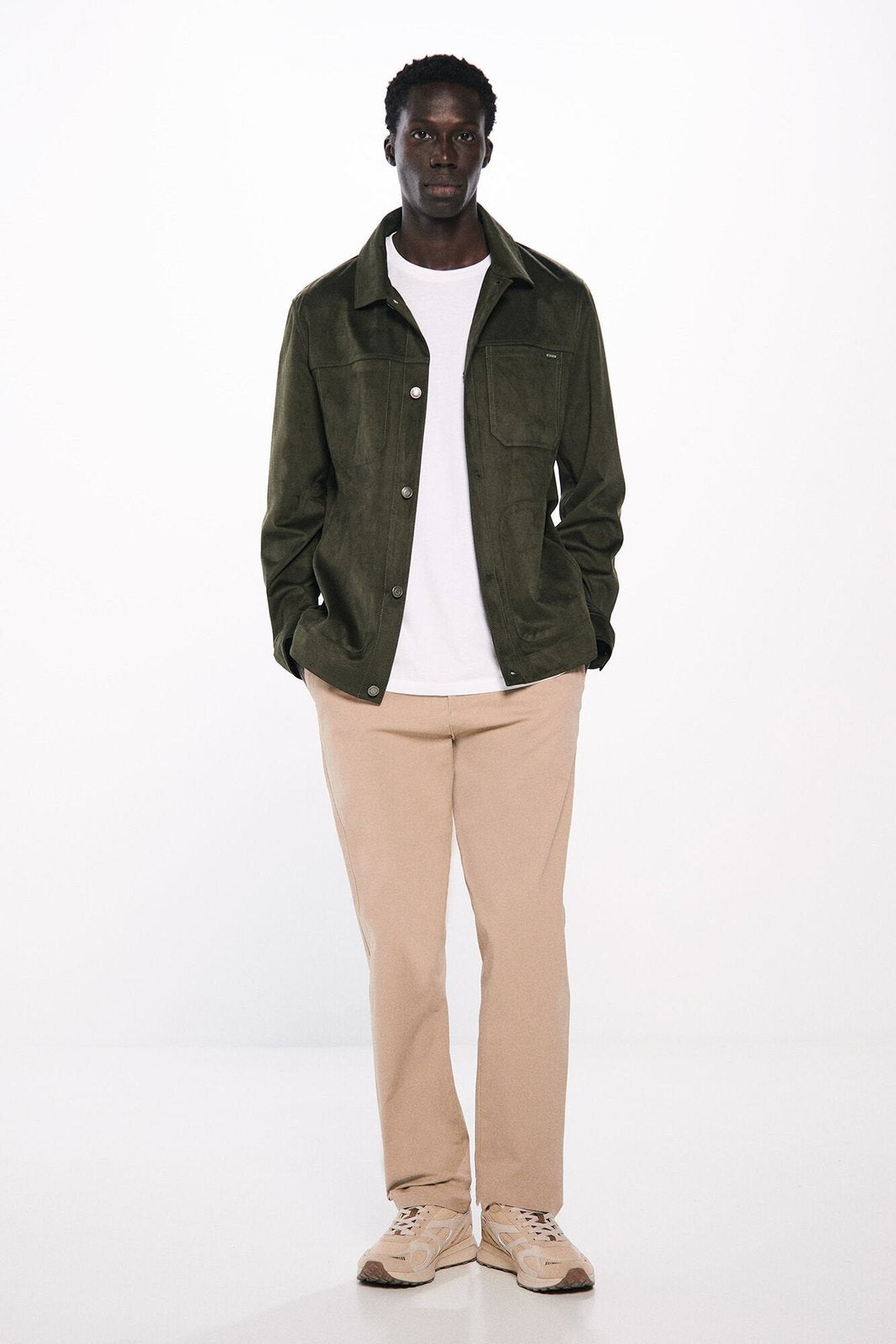 Springfield Regular fit chinos - Beige 2 Shaws Department Stores