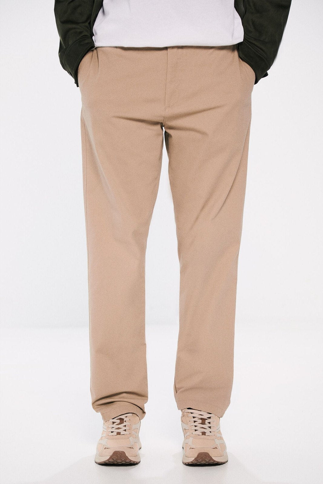 Springfield Regular fit chinos - Beige 1 Shaws Department Stores
