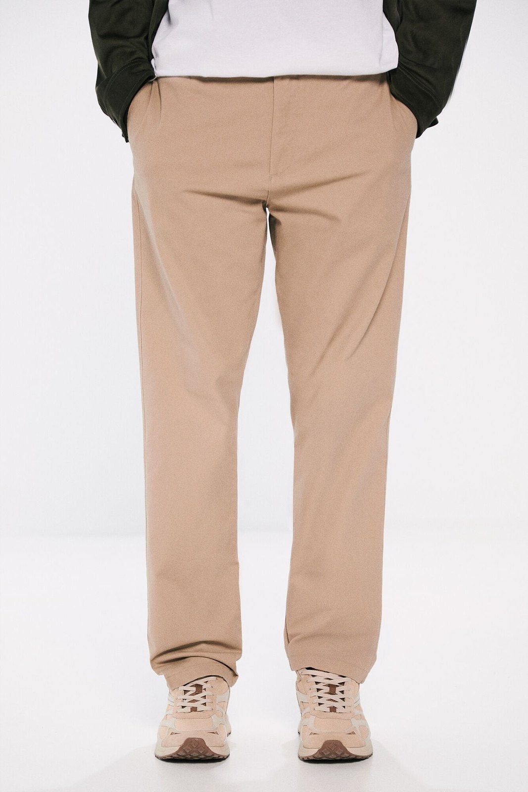 Springfield Regular fit chinos - Beige 4 Shaws Department Stores