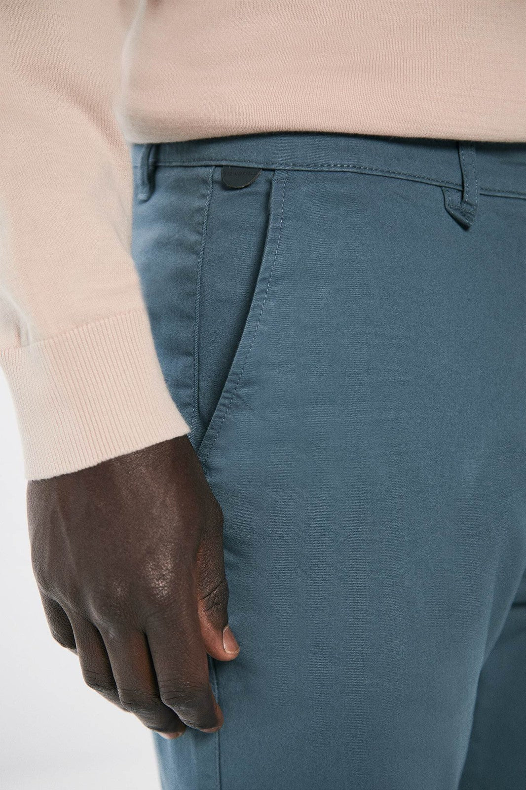 Springfield Skinny fit chinos pants - Blue 3 Shaws Department Stores