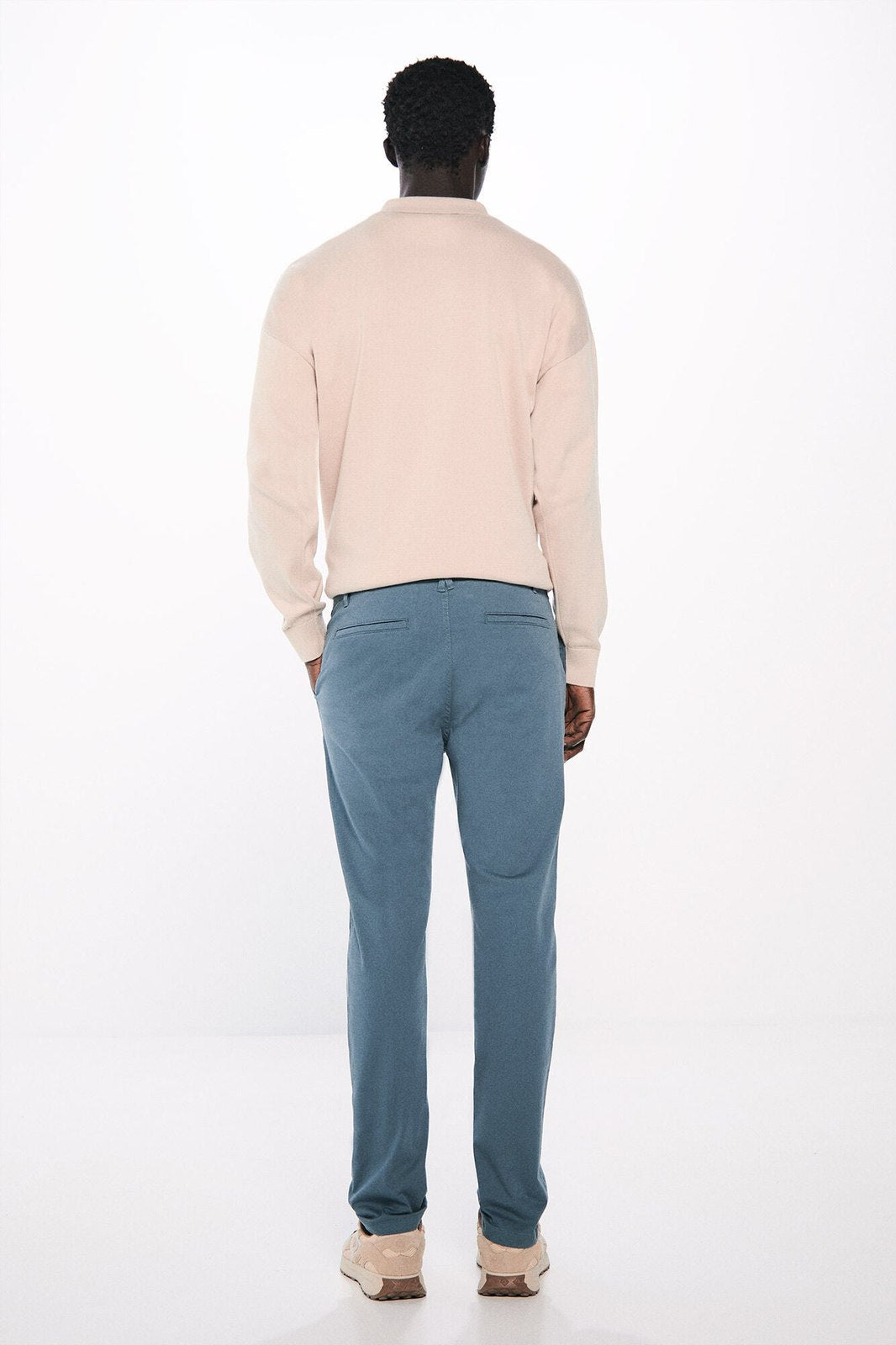 Springfield Skinny fit chinos pants - Blue 5 Shaws Department Stores