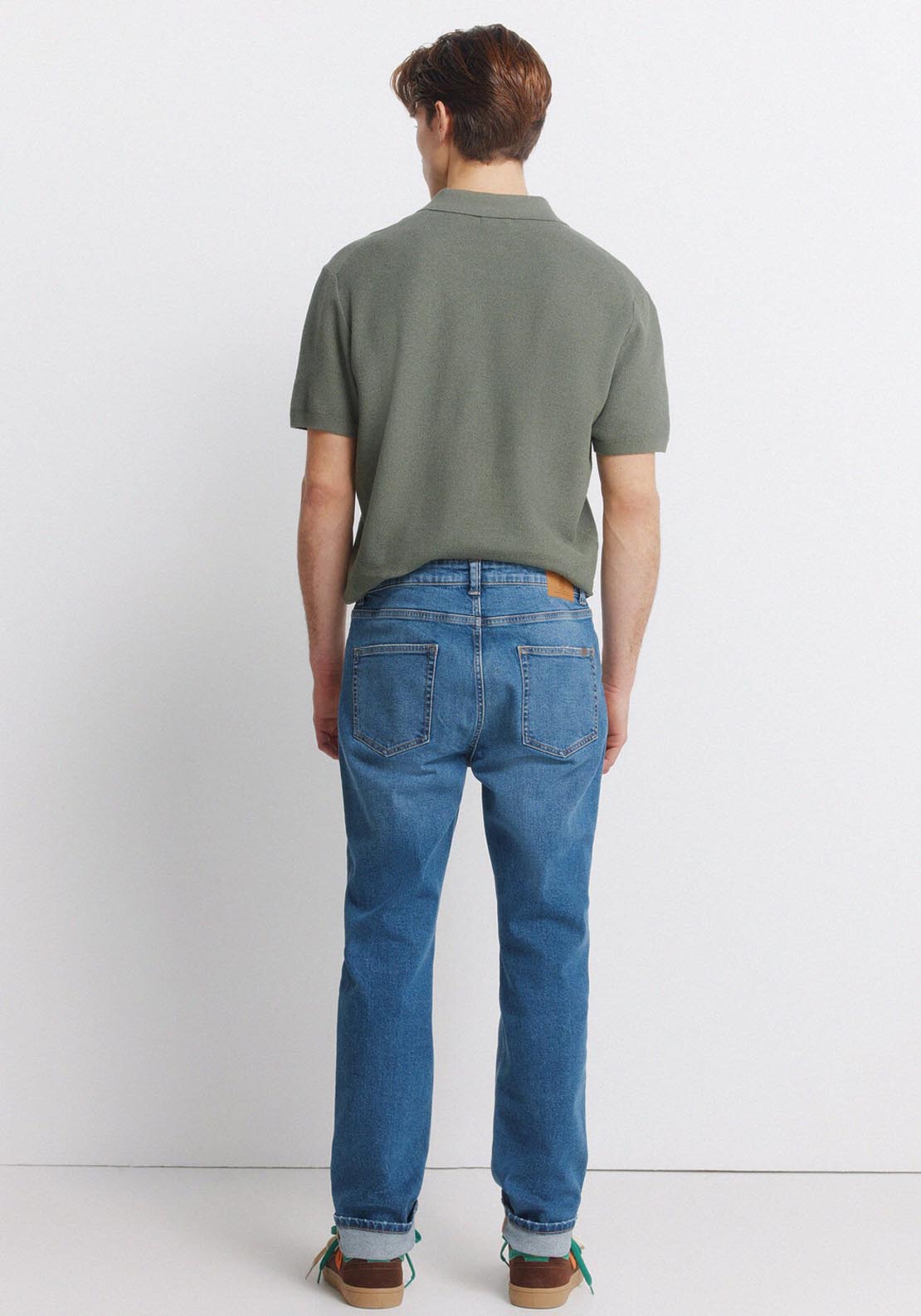 Medium Wash Slim Fit Jeans - Blue