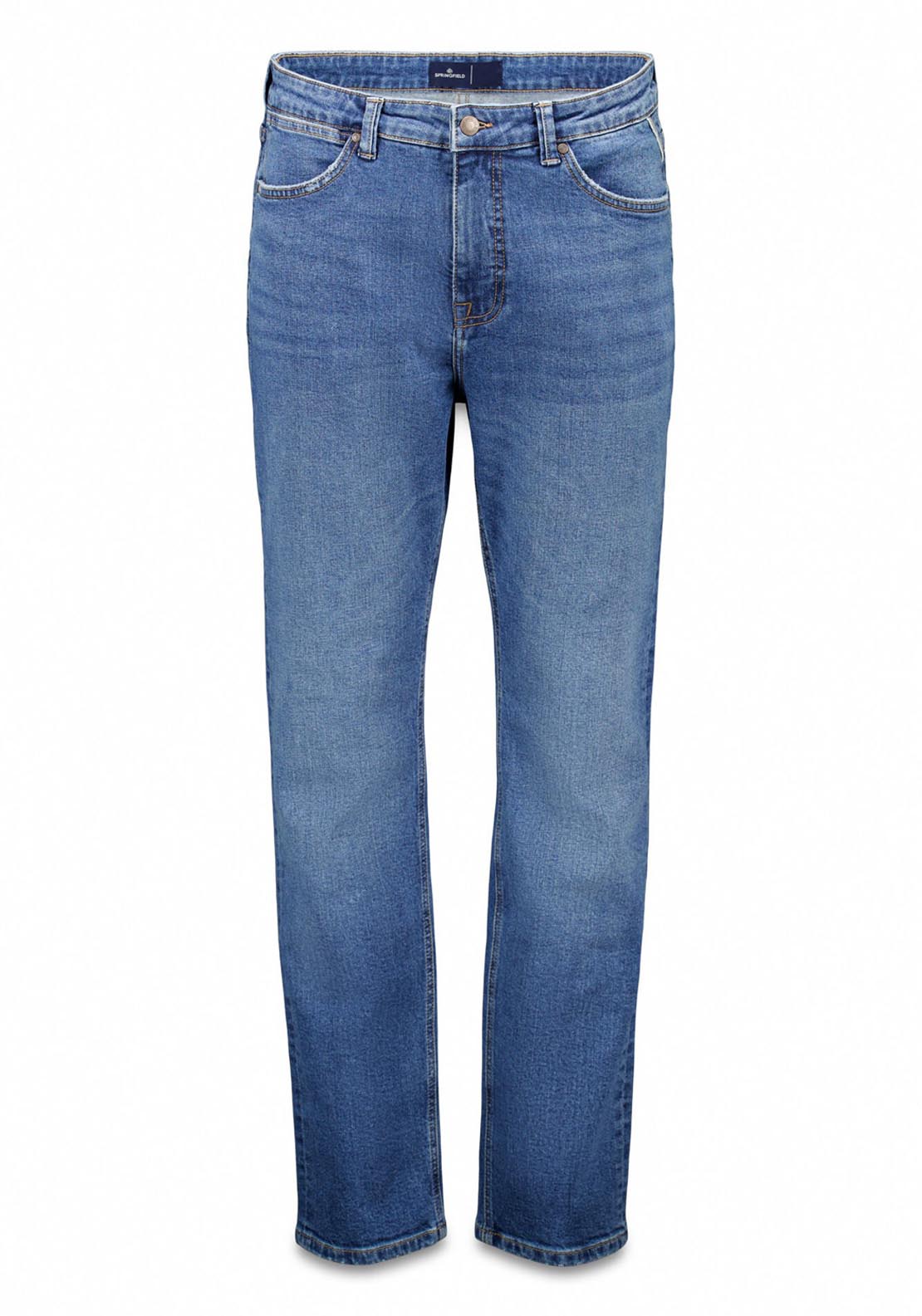 Medium Wash Slim Fit Jeans - Blue