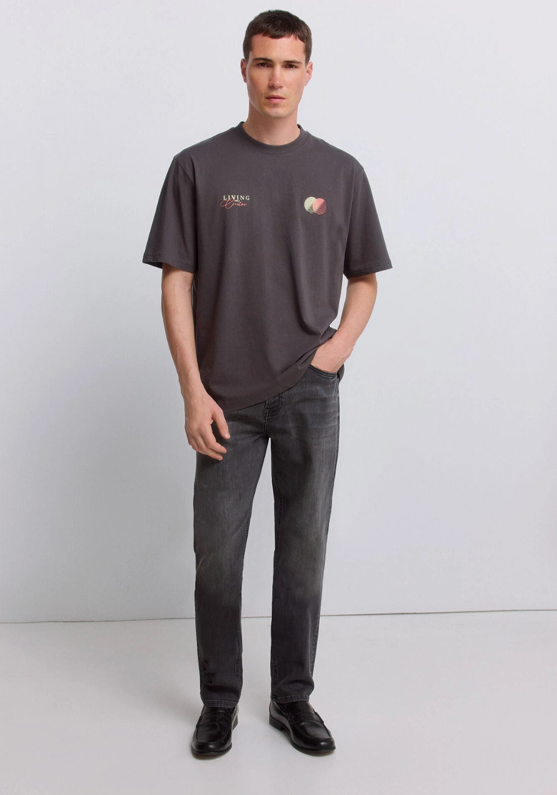 Slim Fit Lightweight Jeans - Grey