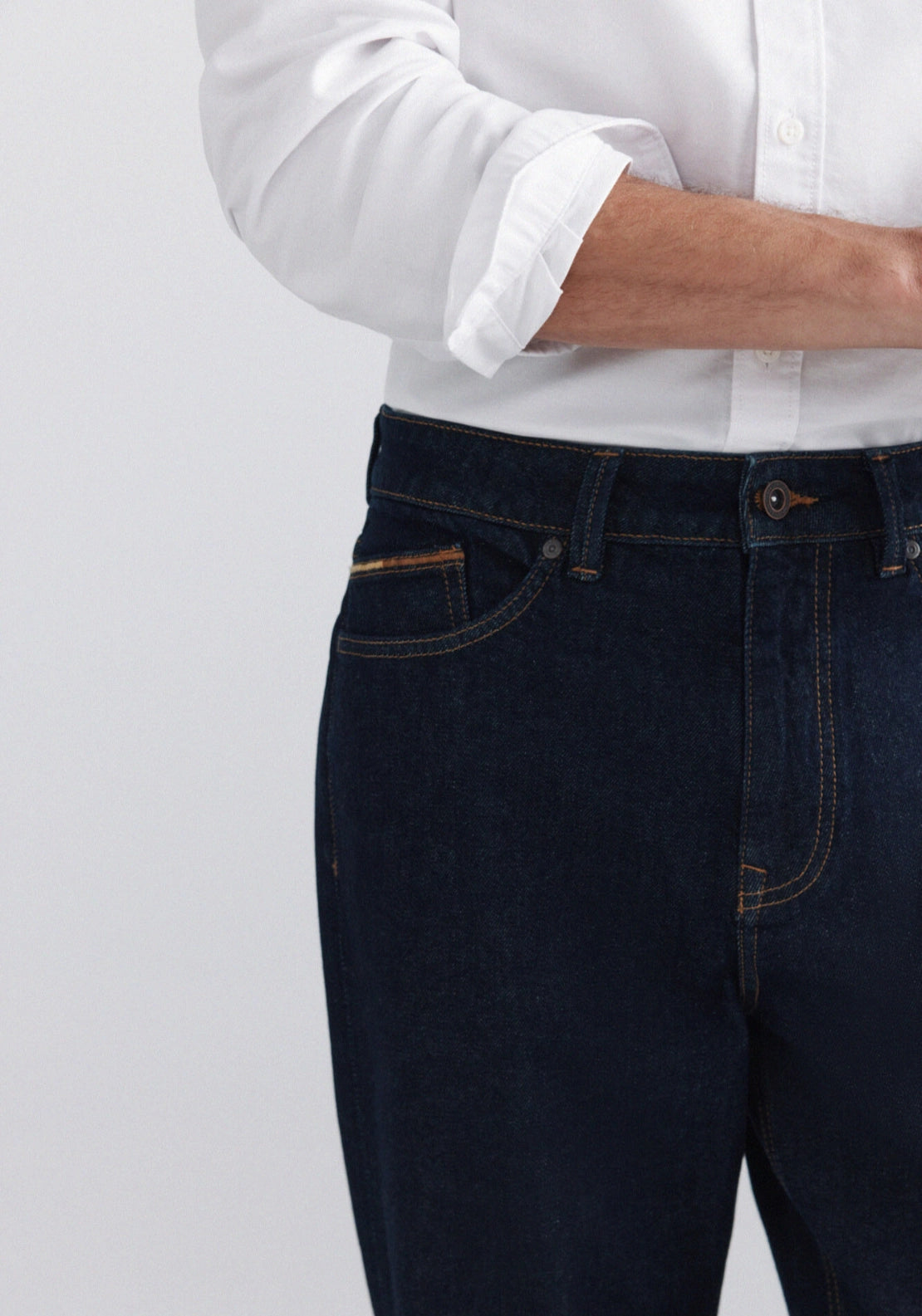 Reg Fit Lightweight Jeans - Navy