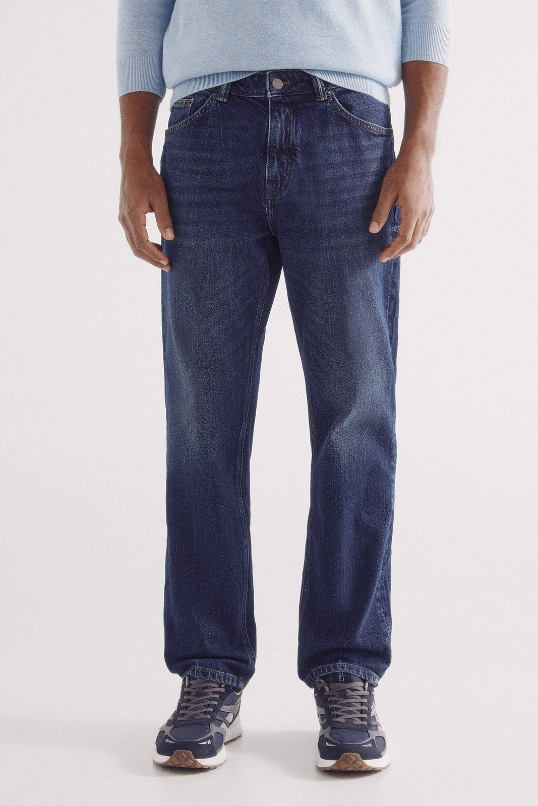 Springfield Straight fit jeans - Blue 7 Shaws Department Stores