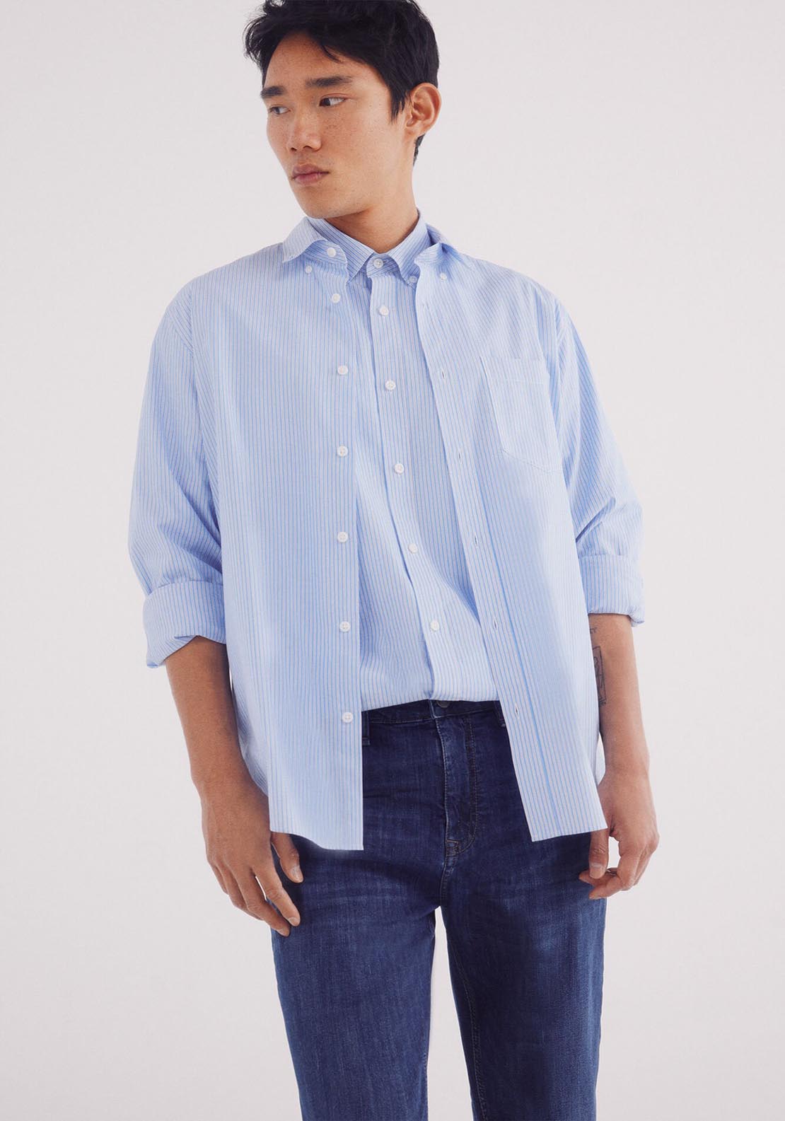 Springfield Ultralight Slim Fit Jeans - Blue 3 Shaws Department Stores