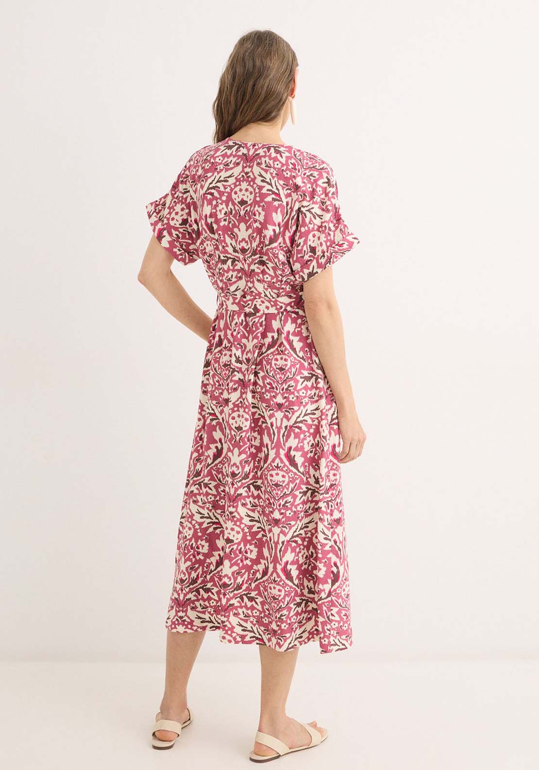 Pleated Midi Dress - Multicolour
