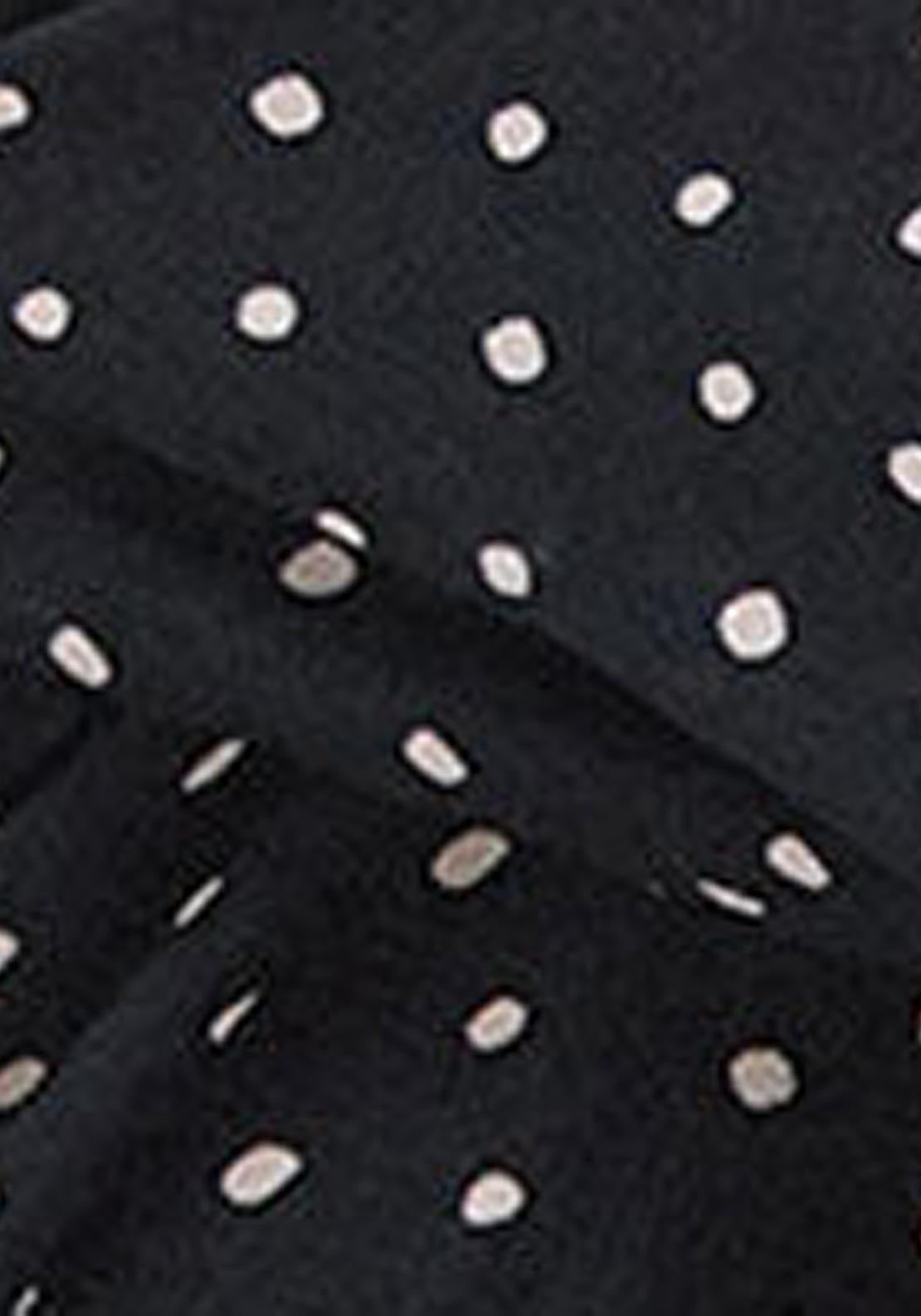 Printed Dress With Elastic Waistband - Grey