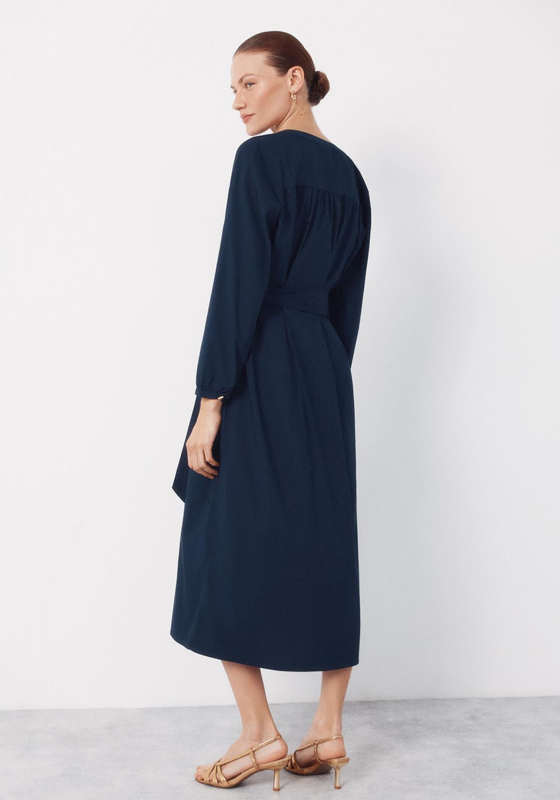 Poplin Dress - Blue