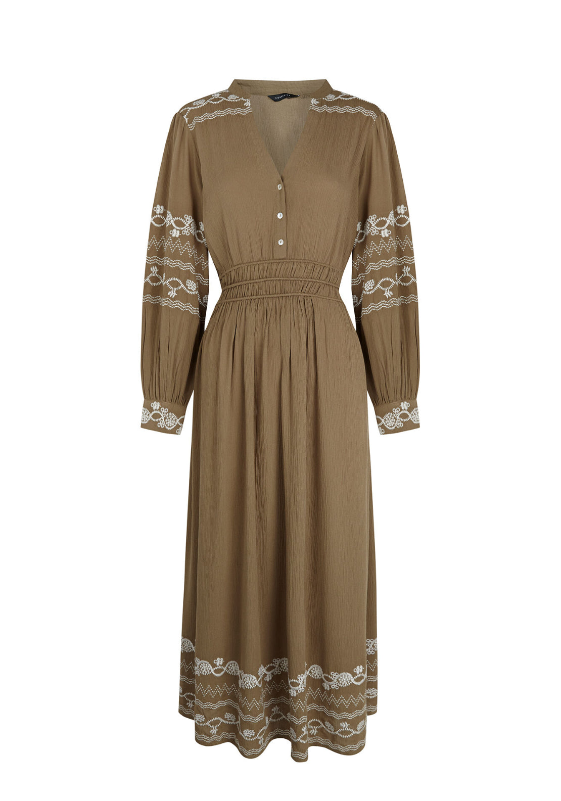 Embroidered Dress - Green
