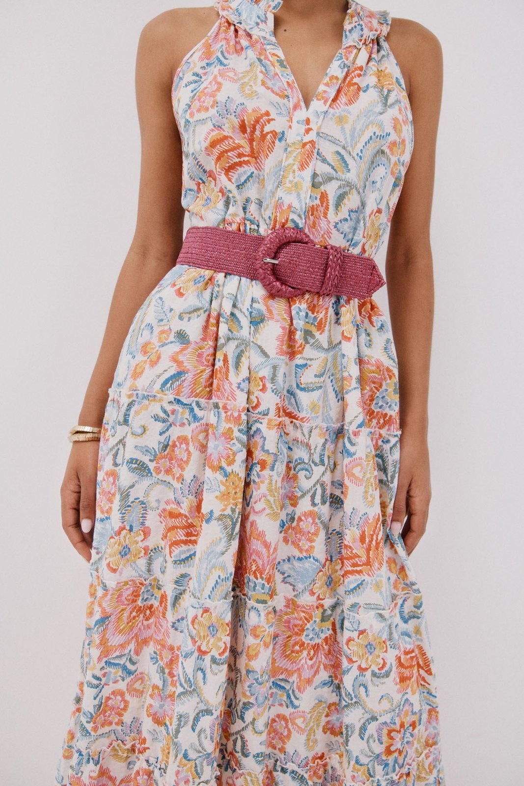 Cortefiel Long Sleeve Dress - Multicoloured 3 Shaws Department Stores