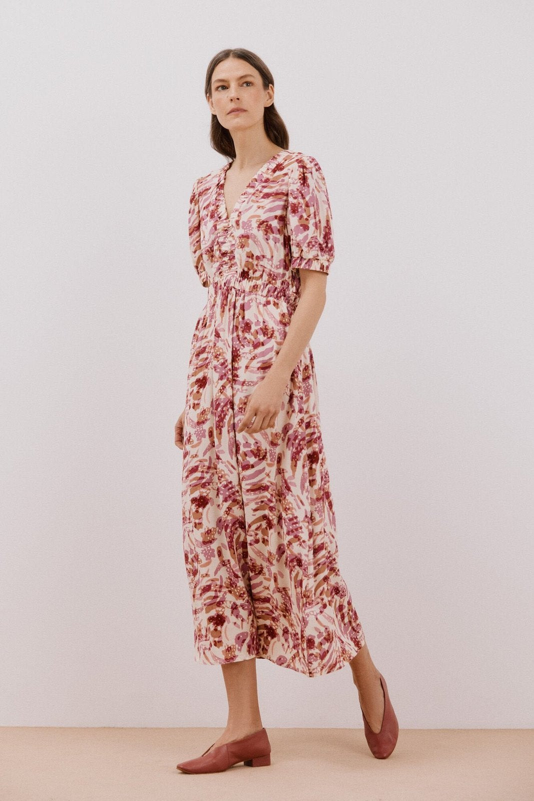 Cortefiel Long Sleeve Dress - Multicoloured 4 Shaws Department Stores