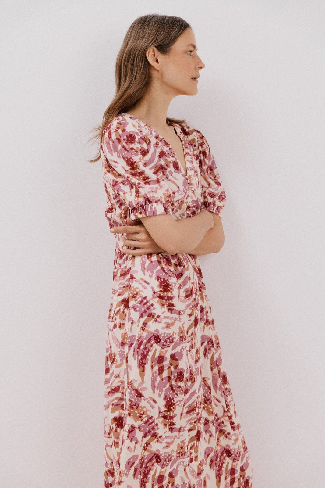 Cortefiel Long Sleeve Dress - Multicoloured 5 Shaws Department Stores